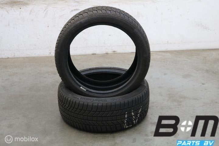 2 x 2254018 92V Conti WinterContact TS870P 6.5mm 225 40 18, 18 inch, Gebruikt, Winterbanden, Band(en)
