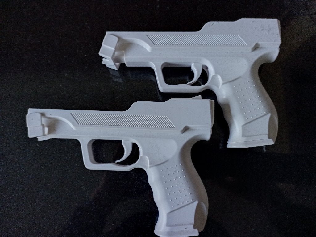 Lot 2 Accessoires Pistool – kleur wit - Nintendo Wii, Pistolet, Enlèvement, Utilisé, Sans fil