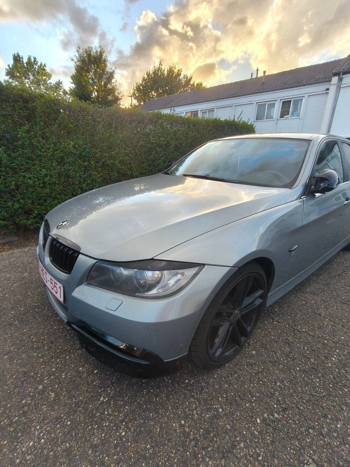 BMW 325i E90 (2.5 Zes-in-lijn) – Leder – Navi – Zo mee te ne, Autos, Cuir, Achat, Noir, Automatique