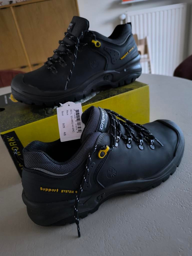 Zwarte werkschoenen grisport 46, Doe-het-zelf en Bouw, Veiligheidskleding, Ophalen of Verzenden