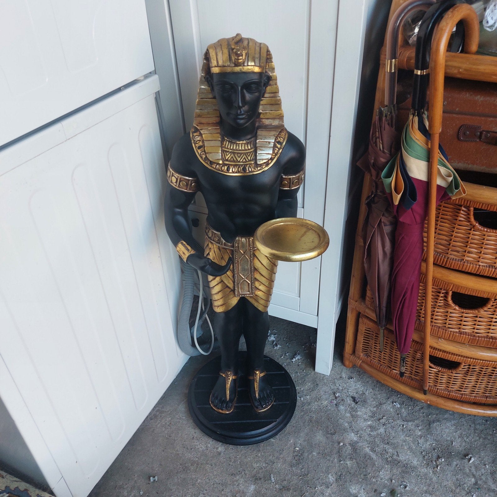 egyptisch beeld kunststof  ong 70 cm hoog, Ophalen, Kunststof
