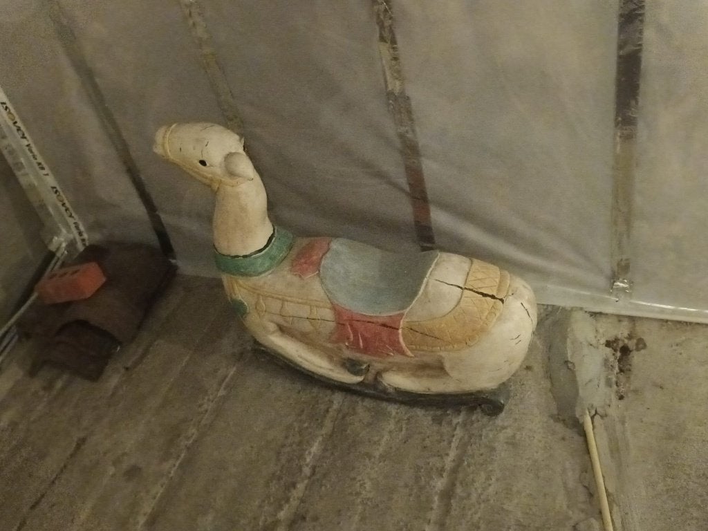 Uniek Handgemaakt Houten Decoratie-object, Ophalen, Handgemaakt, Hout, Geel