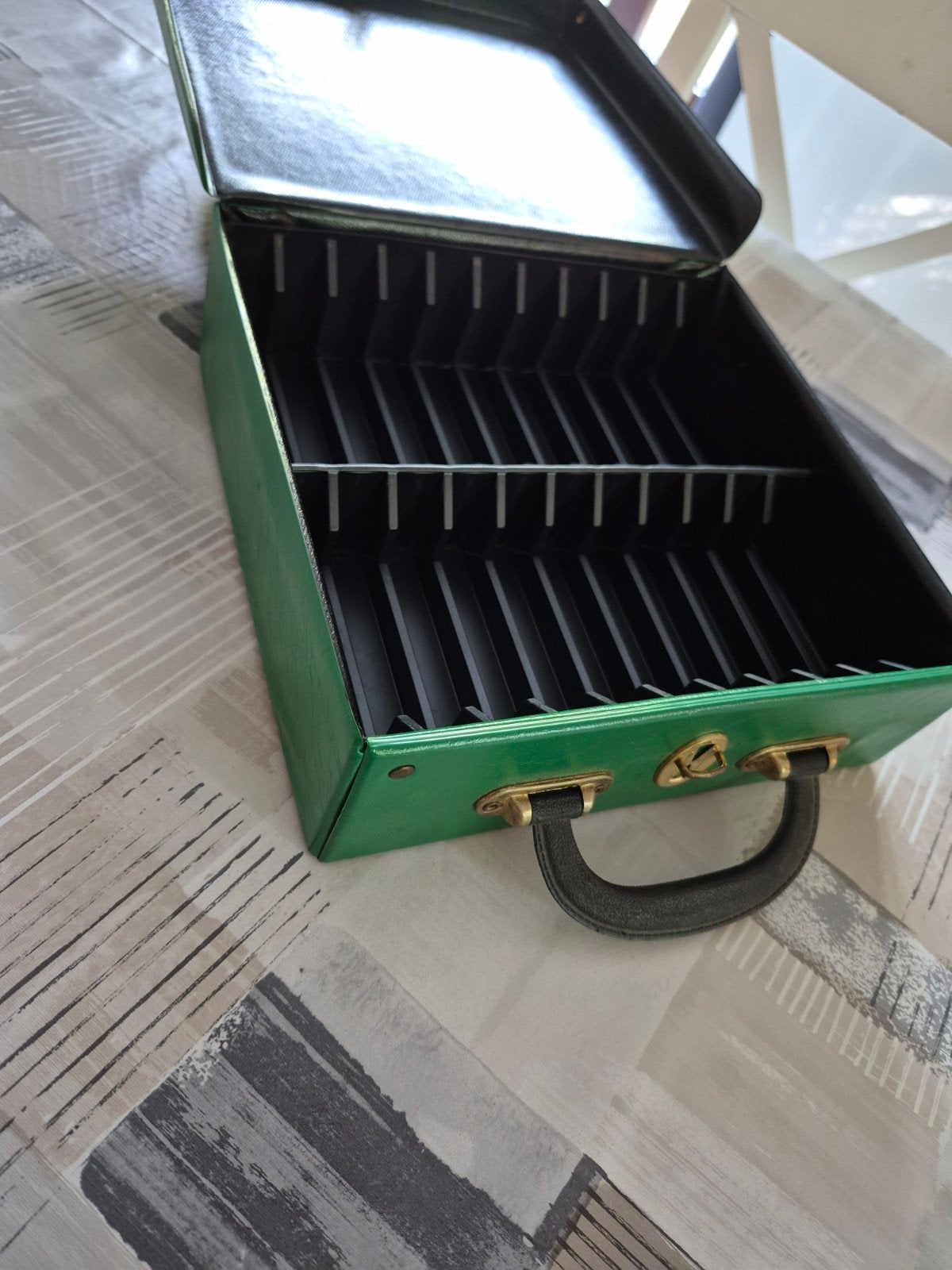 Étui de rangement à cassette vert vintage des années 70, Enlèvement ou Envoi