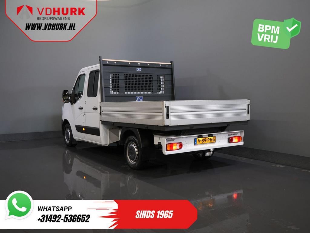Renault Master 2.3 dCi 150 pk DC Dubbel Cabine Open laadbak/, Auto's, Bestelwagens en Lichte vracht, Renault, Wit, Bedrijf, Onderhoudsboekje
