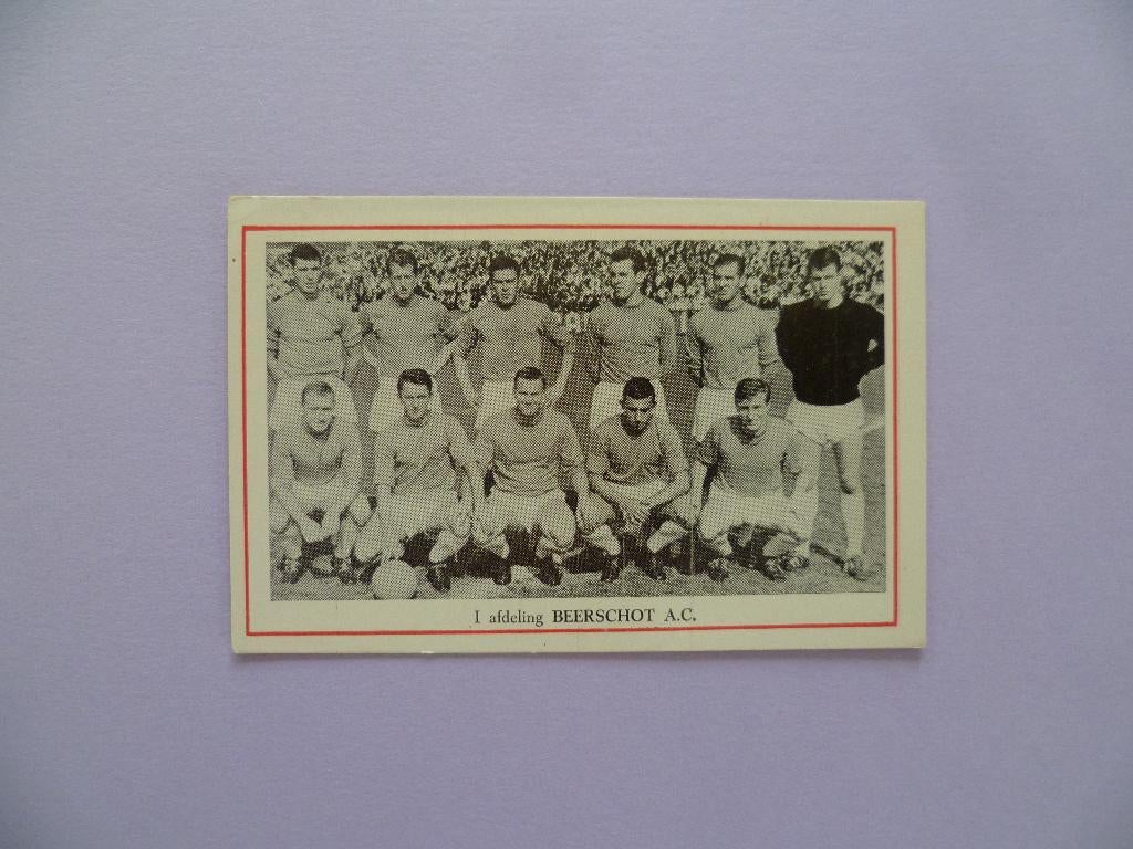 Voetbal chromos images kaarten Football Beerschot A.C. 1962, Verzamelen, Ophalen of Verzenden, Gebruikt