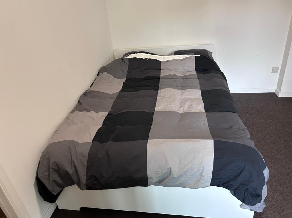 Tweepersoons bed + Matras, Ophalen, Zo goed als nieuw, Tweepersoons, 200 cm