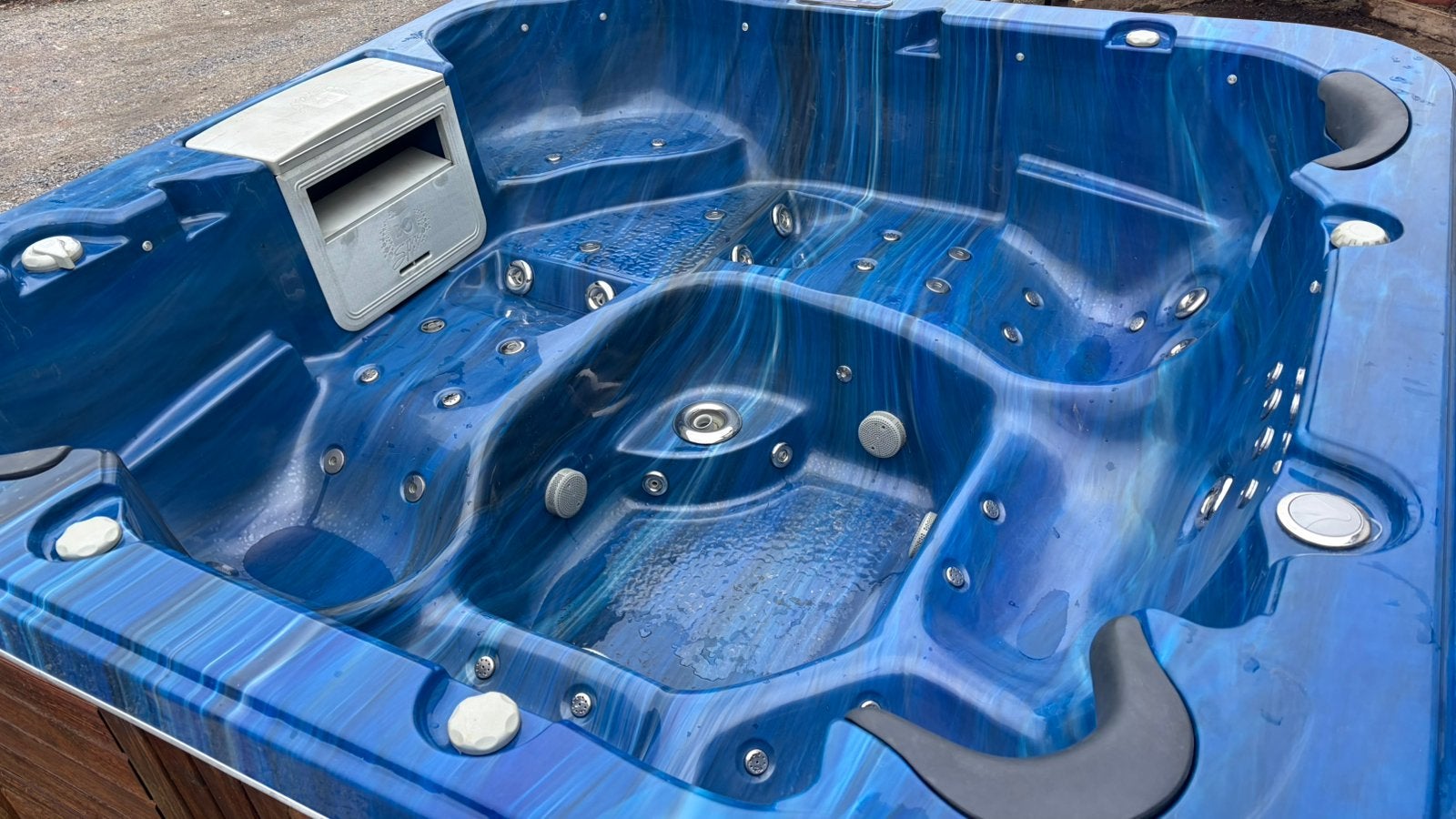 Te koop jacuzzi Hawai, Tuin en Terras, Bubbelbaden en Hottubs, Ophalen, Gebruikt, Vast