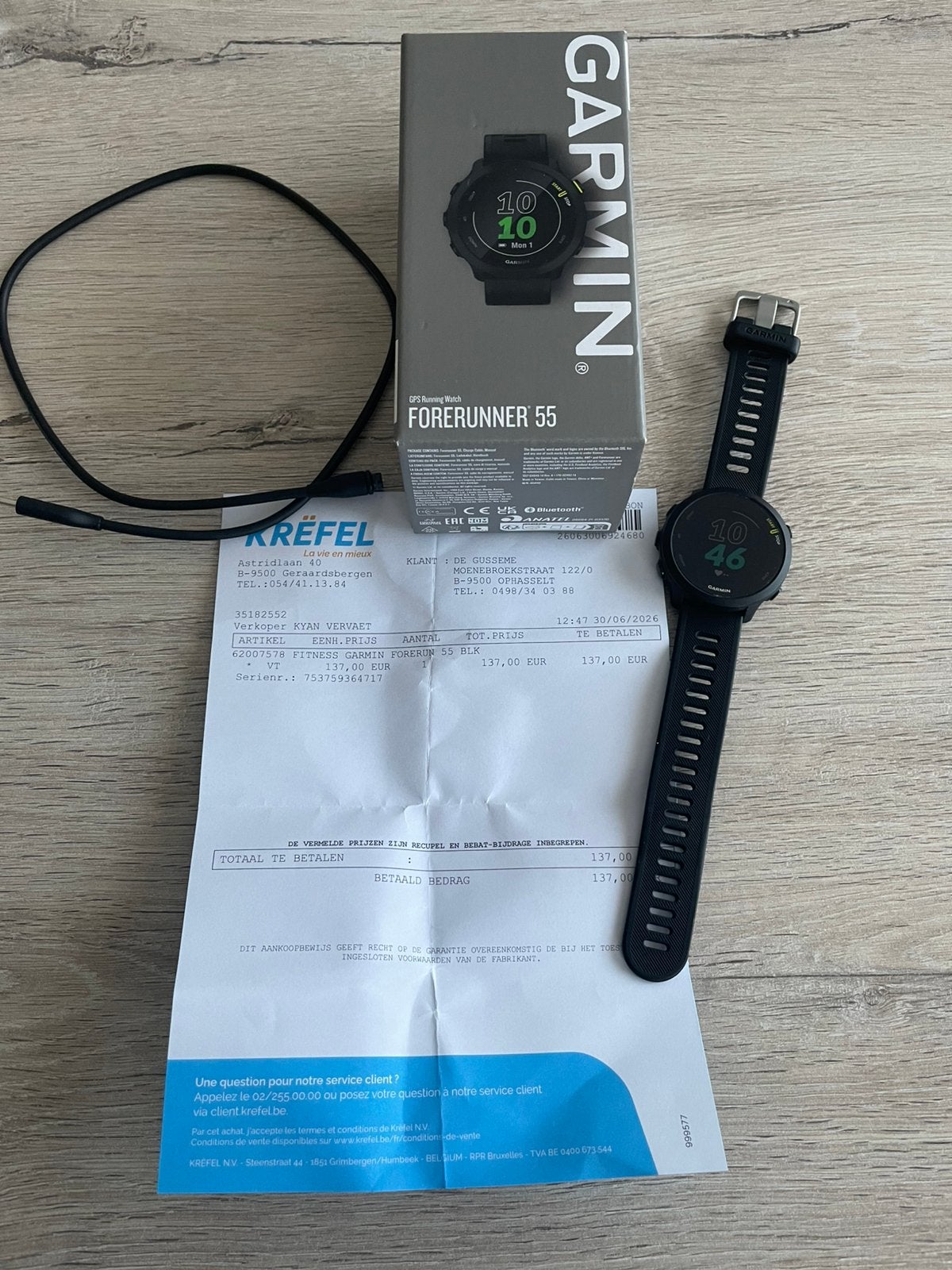 Garmin forerunner 55, Handtassen en Accessoires, Ophalen, Zo goed als nieuw
