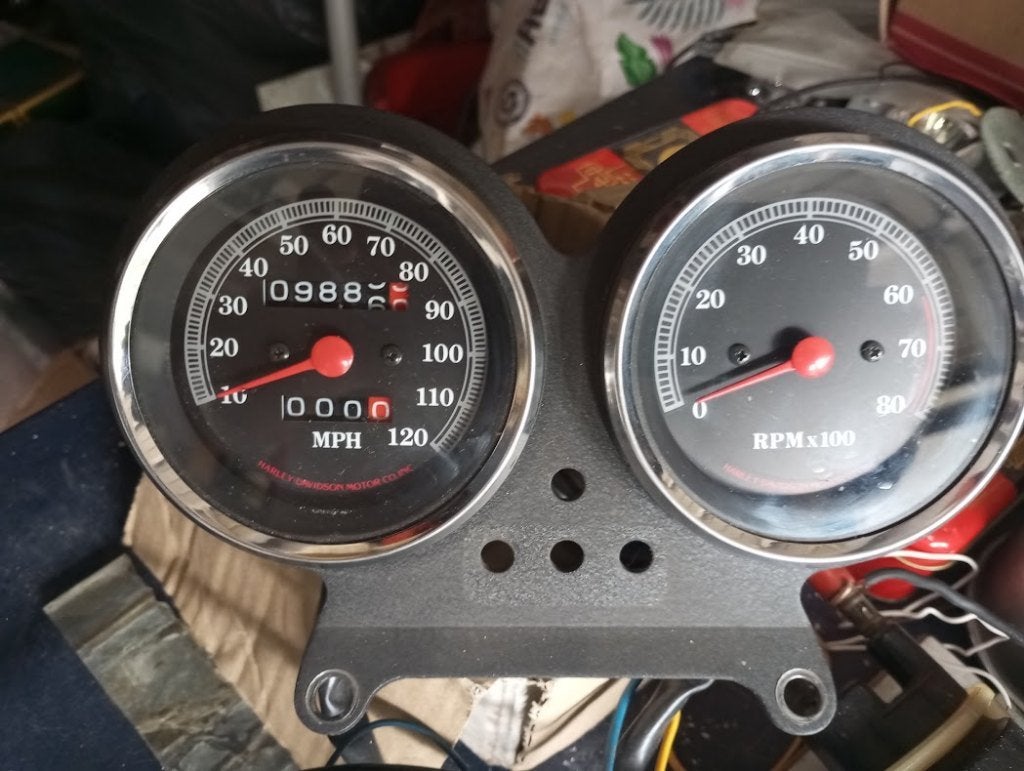 Compte-tours Harley, Auto-onderdelen, Dashboard en Schakelaars, Ophalen of Verzenden, Gebruikt