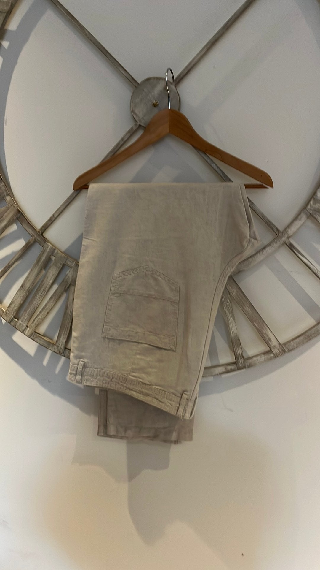 Pantalon Lin Beige, Kleding | Heren, Broeken en Pantalons, Ophalen, Zo goed als nieuw, Beige