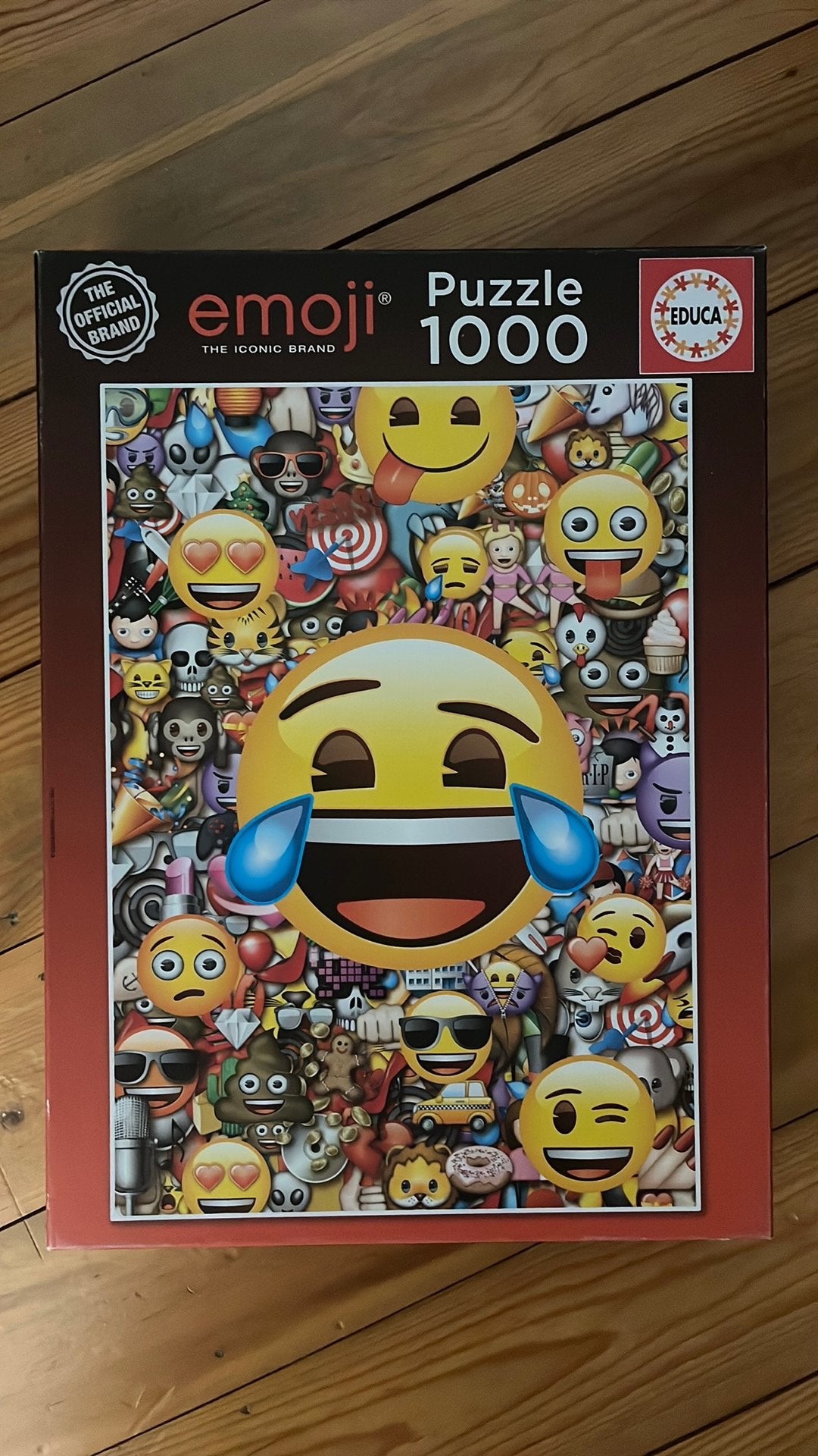 Puzzel Emoji 1000 stukjes, Hobby en Vrije tijd, Ophalen, Zo goed als nieuw