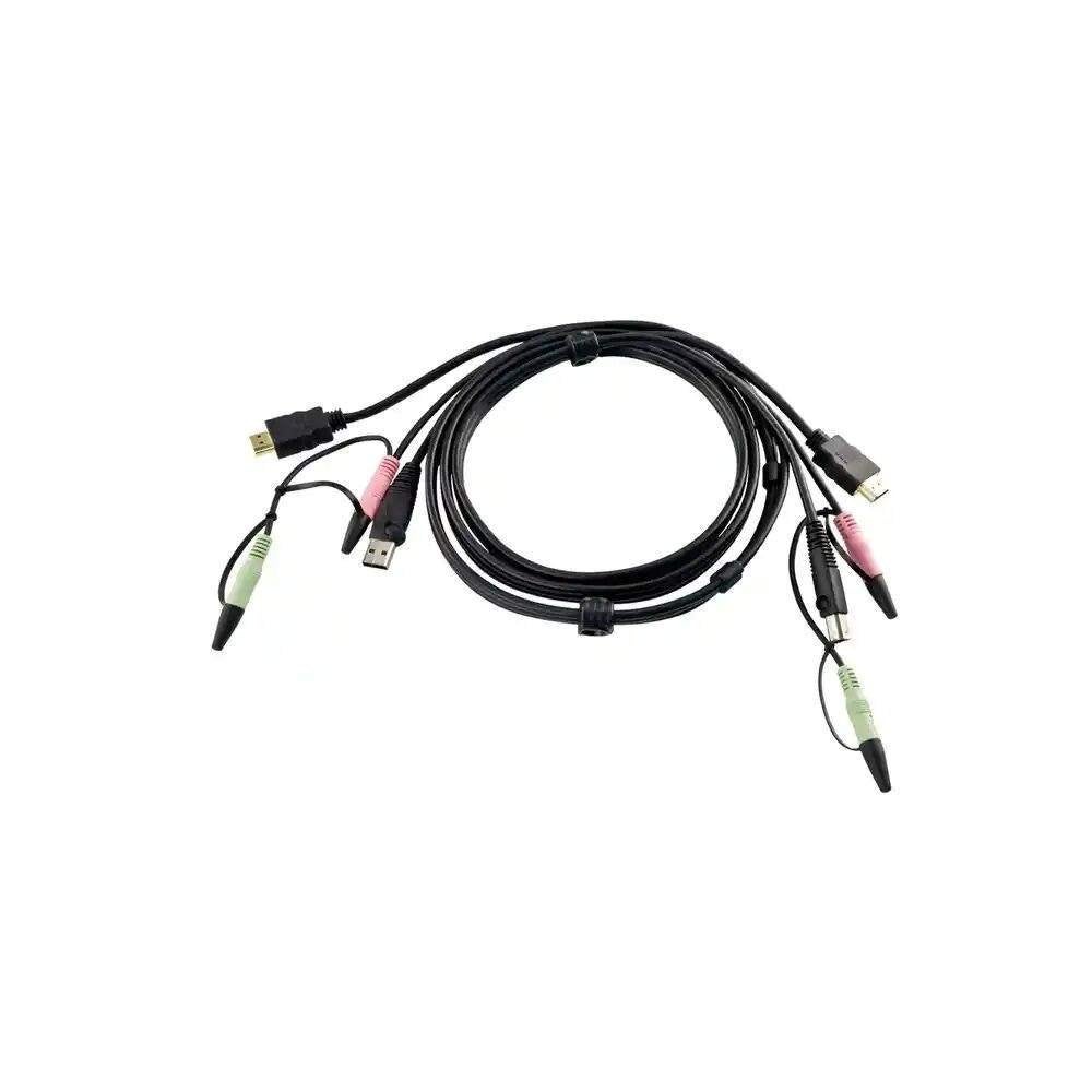 ATEN 2L-7D02UH – Câble KVM / HDMI / USB / Audio – 1,80 m, Envoi, Neuf
