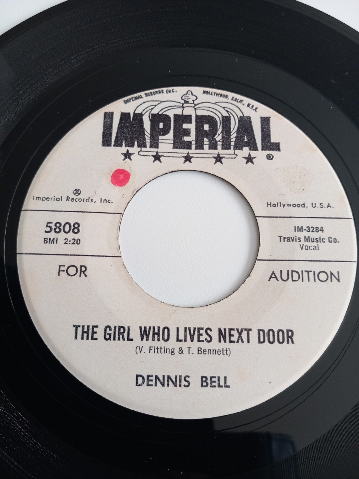 DENNIS BELL. OLDIES 1962 USA 45T