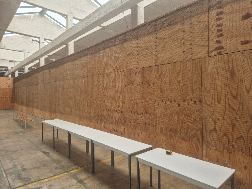 Houten platen te koop, Doe-het-zelf en Bouw, Platen en Panelen, Ophalen, Gebruikt, 20 tot 50 mm