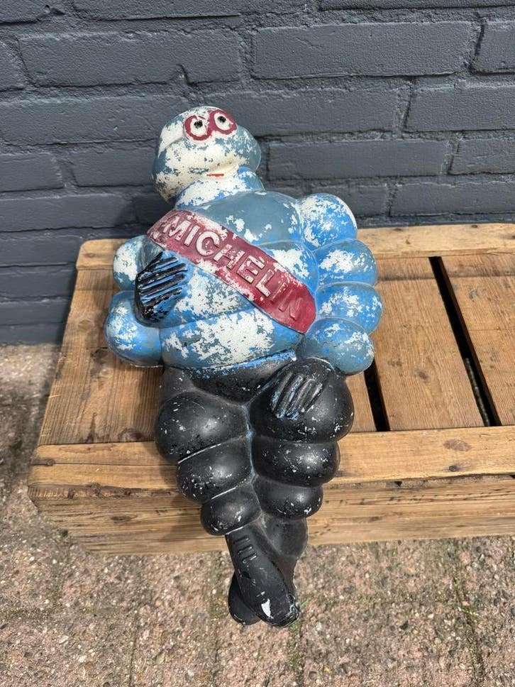 Vintage Michelin Bibendum Beeld - Decoratief en Uniek