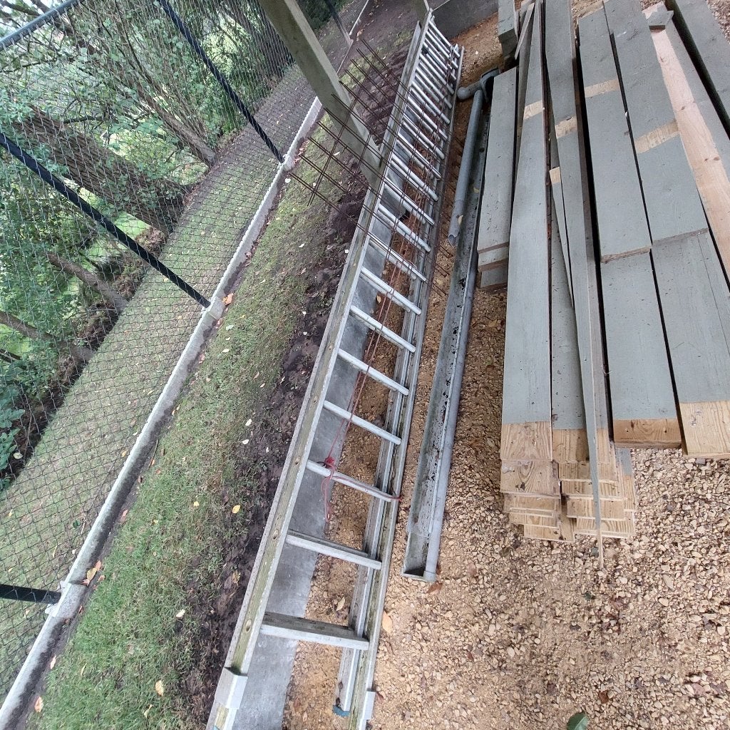 Ladder, Ophalen, Gebruikt, Ladder, Opvouwbaar of Inschuifbaar
