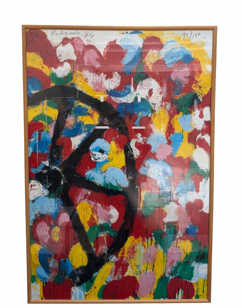 Jan Cremer (1940-2024) - Poste à colis PTT (1994), Enlèvement ou Envoi, Signé, Abstrait