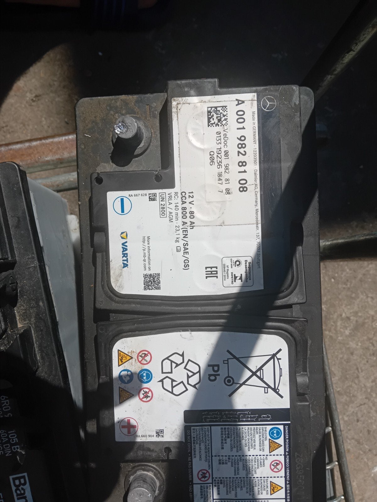 Batterie 12v 80ah  Mercedes, Autos : Pièces & Accessoires