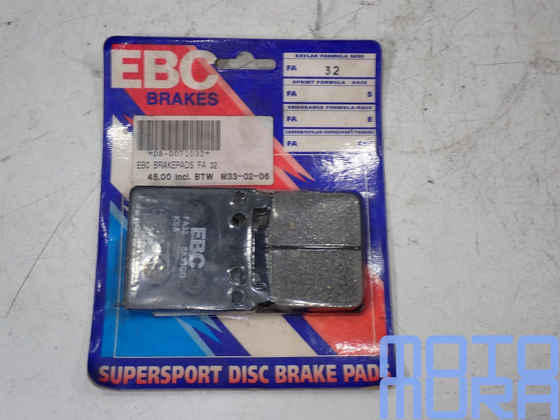 Plaquettes de frein EBC FA32 pour Honda CB750 F F1 GL1000 Go, Neuf, -, -, -