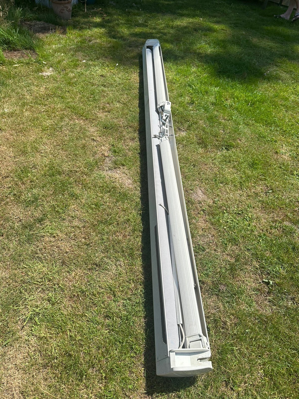 Elektrische zonneluifel, Tuin en Terras, Ophalen, Gebruikt