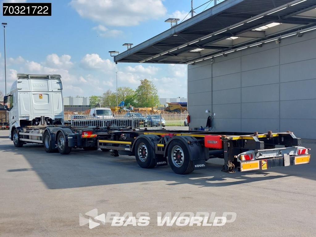 DAF XF XF 480 6X2 Combi BDF Full Air suspension Lift-Axle Au, Auto's, Vrachtwagens, Automaat, Stof, Euro 6, Wit