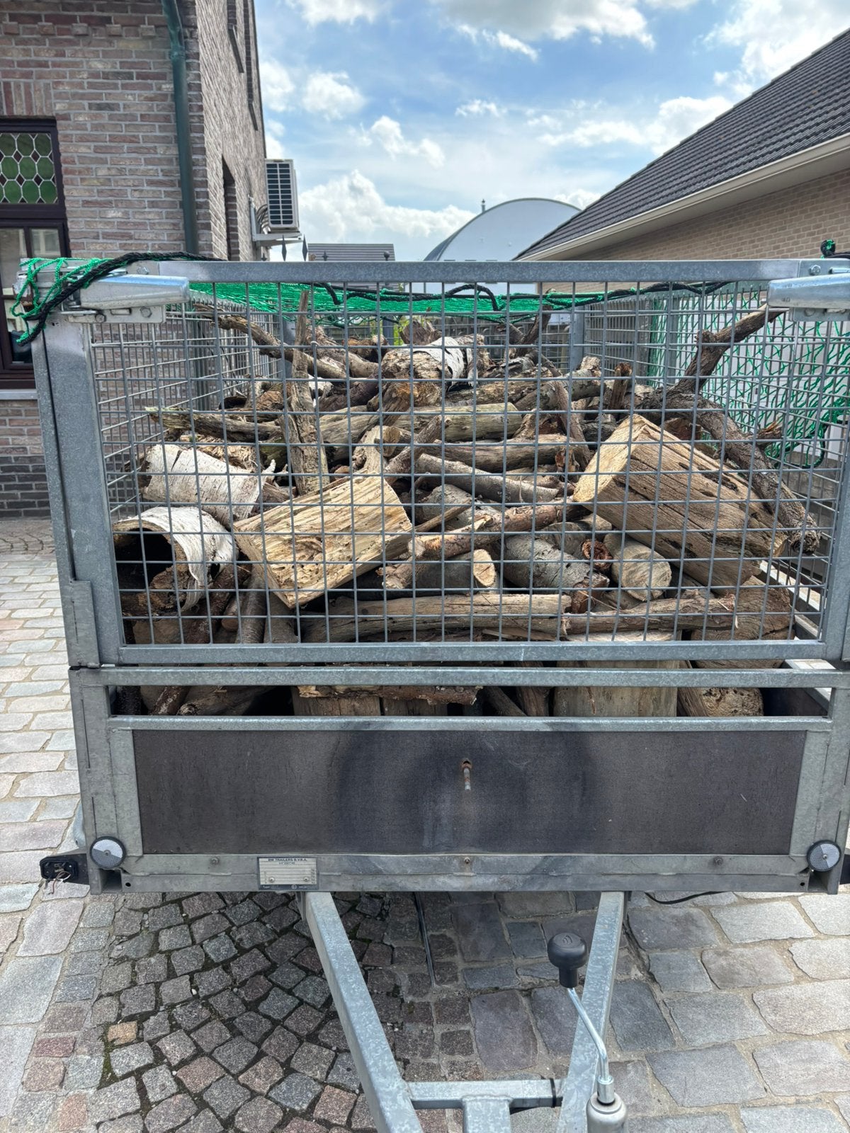Remork brandhout  eik den acasia allerlei, Tuin en Terras, Brandhout, Ophalen