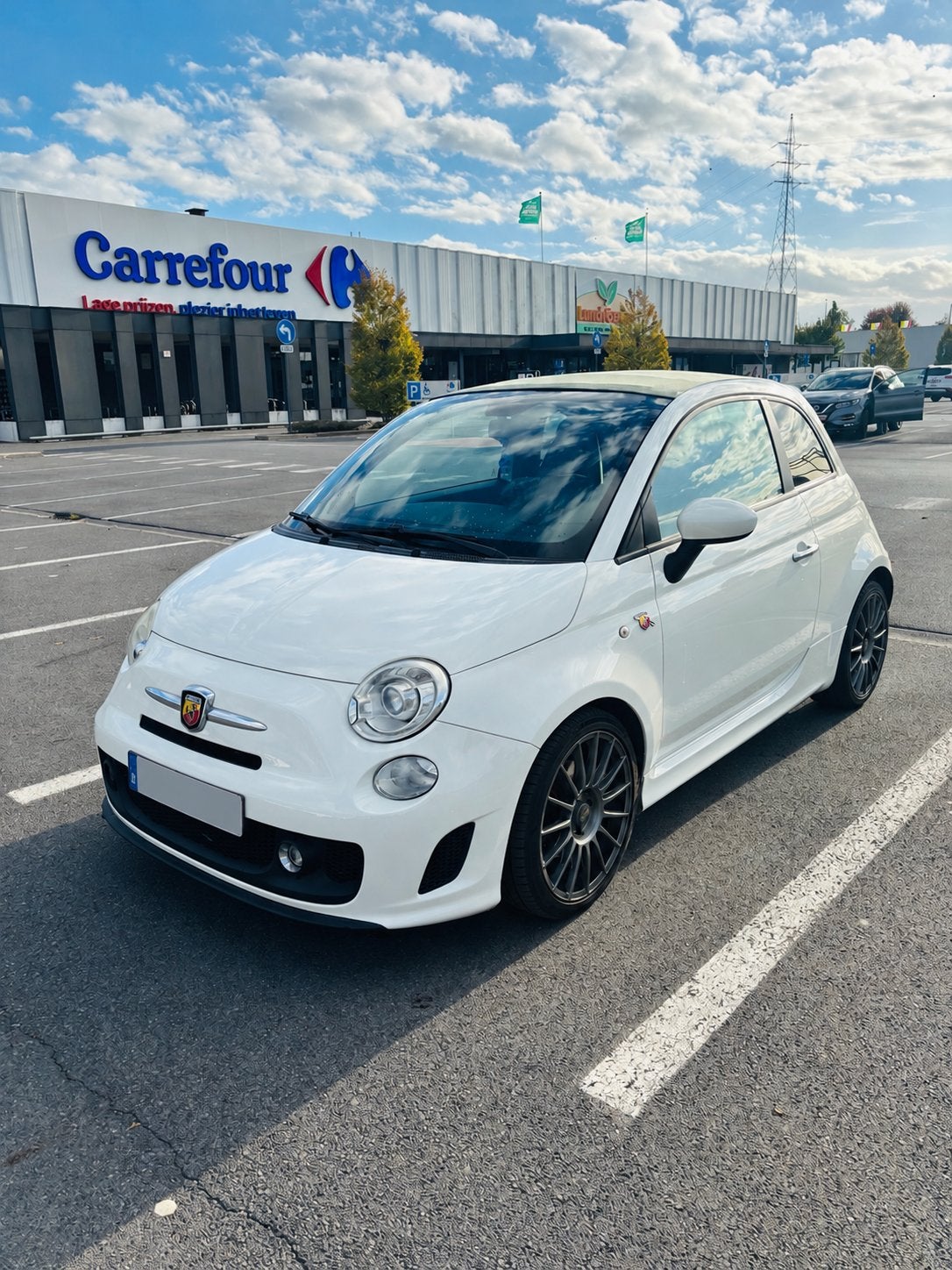 Abarth 500C 1.4 Turbo Automaat – Cabrio – Sportstoelen, Autos, Euro 5, Achat, Carnet d'entretien, 5 places