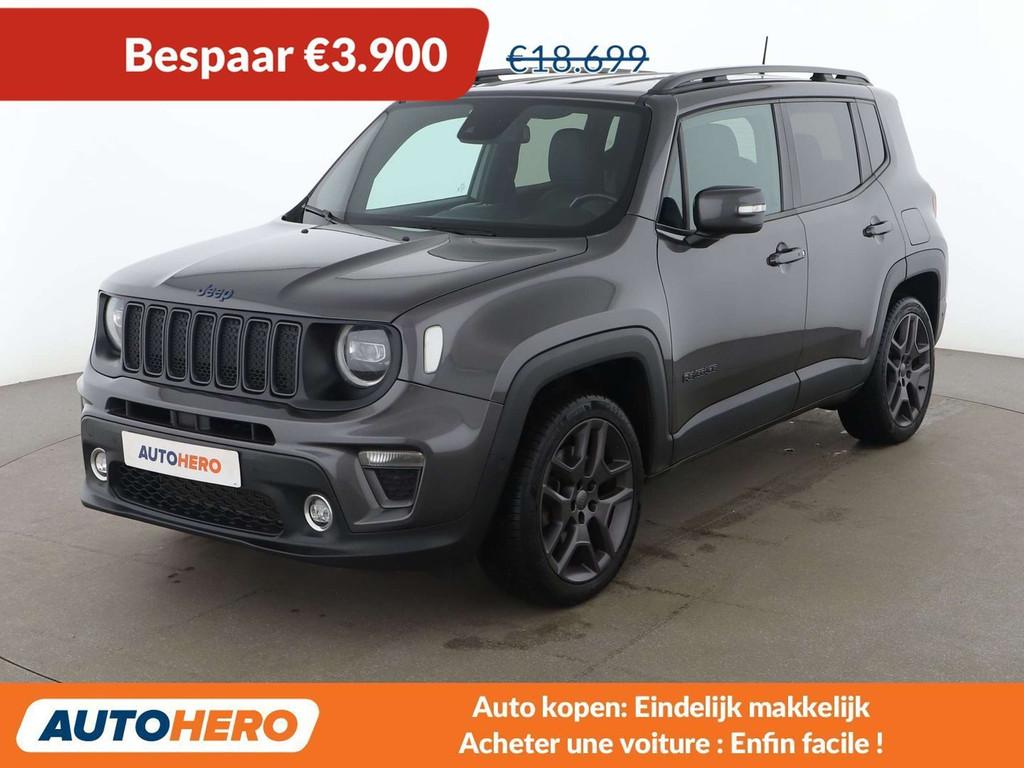 Jeep Renegade 1.3 T4 4xe Plug-in Hybrid S (bj 2021), Auto's, Jeep, Automaat, Adaptive Cruise Control, Leder, 5 zetels