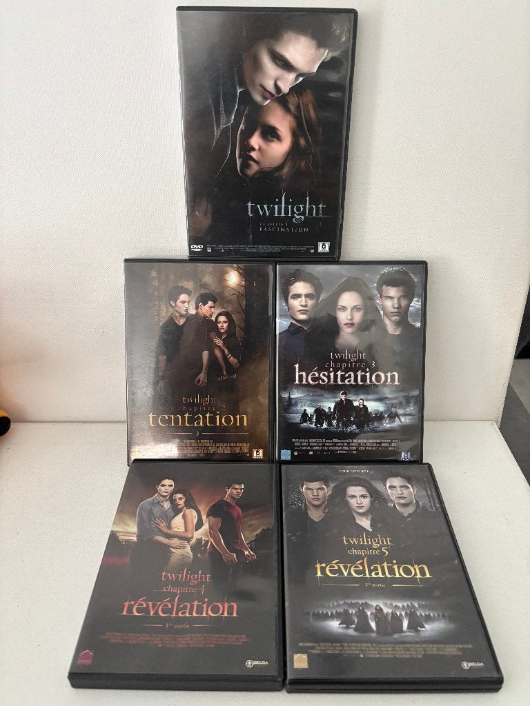 5 dvd's Integral Twilight 1-5 Bella Swan en E Cullen Vampire, Cd's en Dvd's, Ophalen, Gebruikt, Science Fiction, Frans