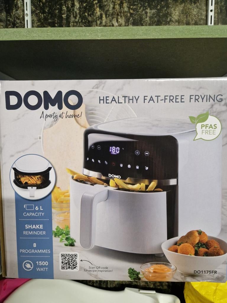Nieuwe airfrier domo, Ophalen