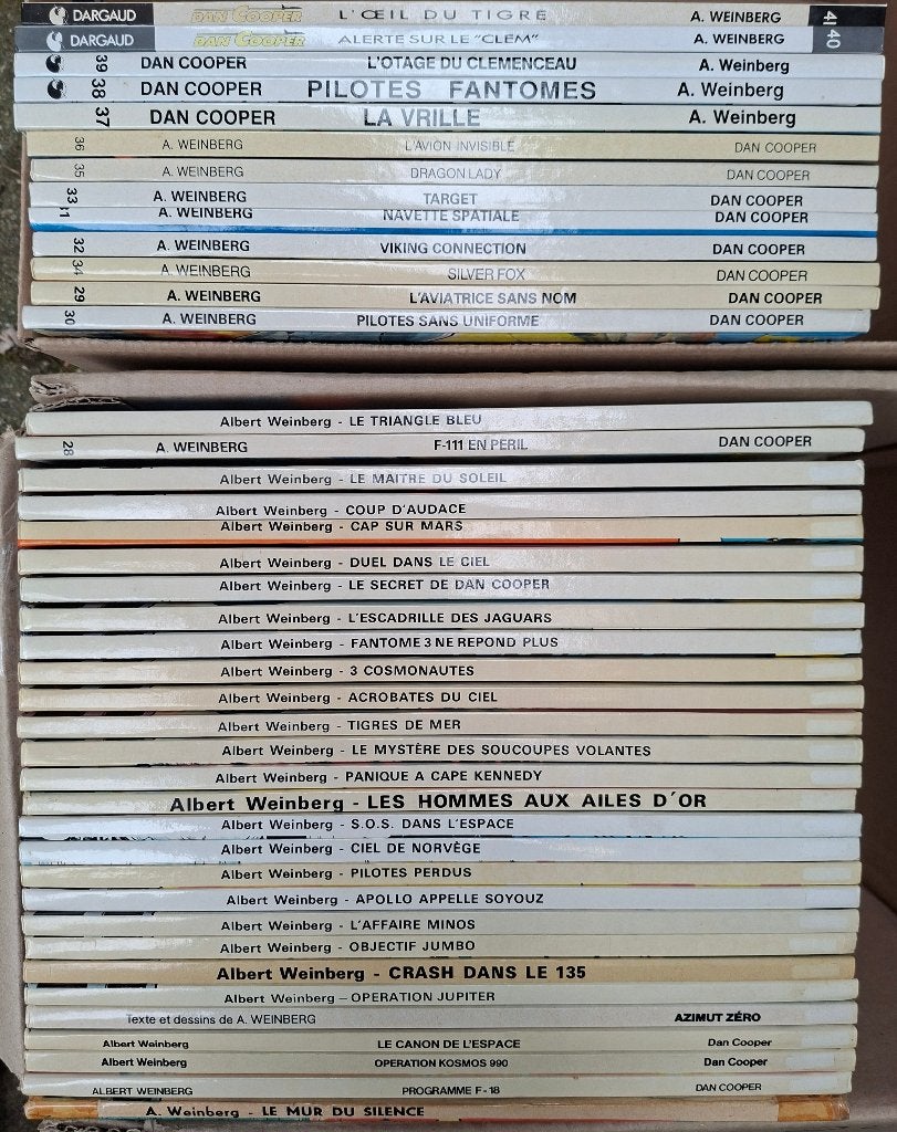 Dan Cooper. Collection complète, Plusieurs BD, A. Weinberg, Comme neuf, Enlèvement