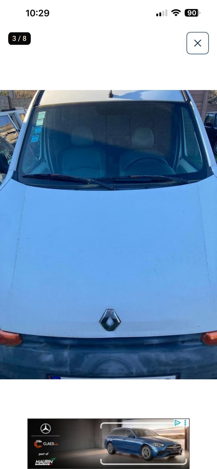 Dakdrager Renault Kangoo, Ophalen, Voor, Renault
