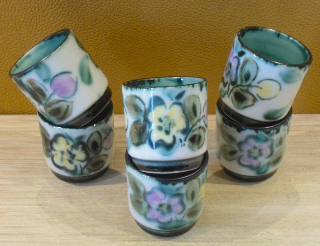 6 Boch eierdopjes "In the mood", Antiek en Kunst, Antiek | Servies los, Ophalen