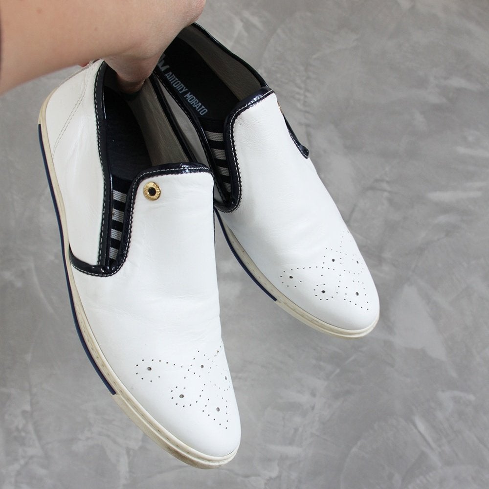 Zeer Mooie Leren Antony Morato Schoenen s16 (Maat 43) € 55,-, Antony Morato, Verzenden, Wit, Overige typen