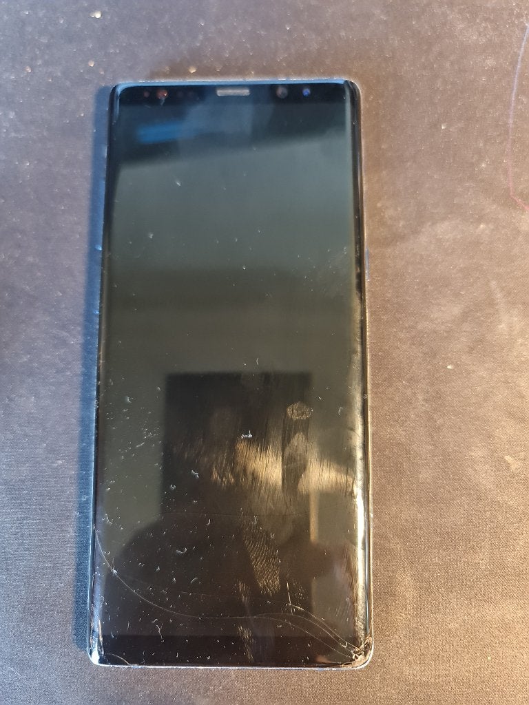 Samsung Galaxy Note 8 - Functioneel, gebarsten scherm, Ophalen, Gebruikt, Blauw, Touchscreen