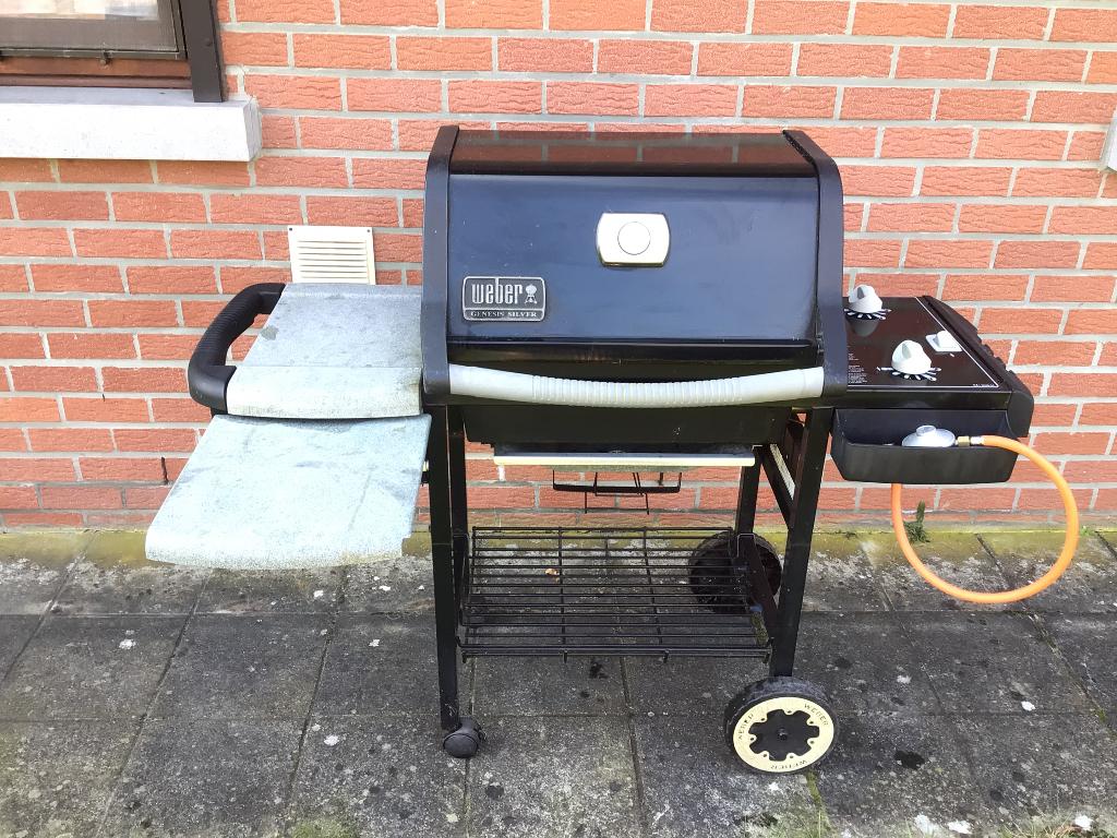 Barbecue Weber Genesis silver, Tuin en Terras, Ophalen, Gebruikt, Weber