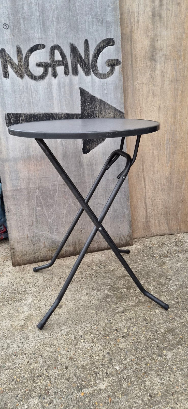 Zwarte inklapbare statafel 107 cm, Ophalen, ., ., .