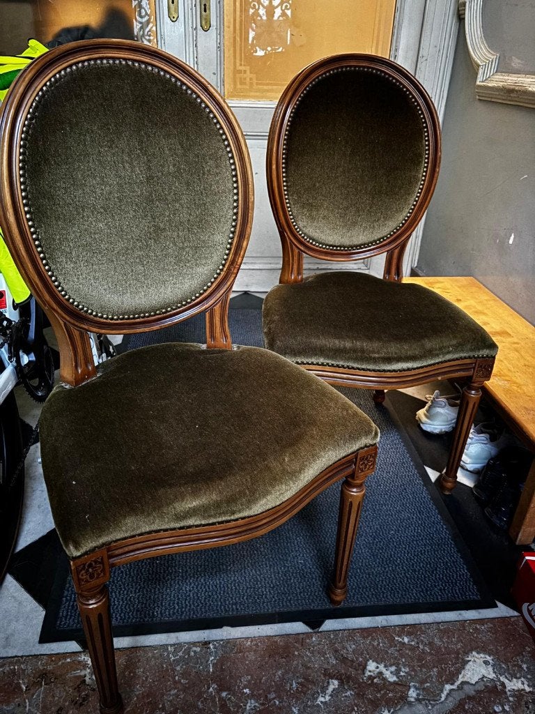 Louis XVI medaillonstoelen, Ophalen, Louis XVI, Gebruikt, Twee