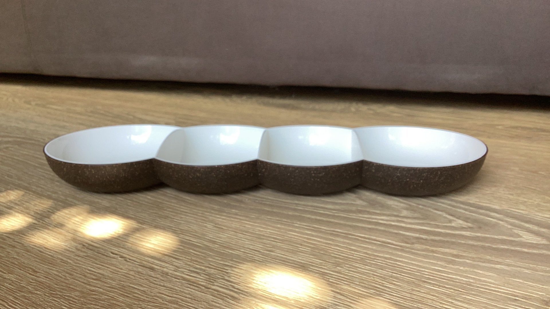 Tupperware hapjesschaal, Huis en Inrichting, Ophalen, Zo goed als nieuw, Bruin