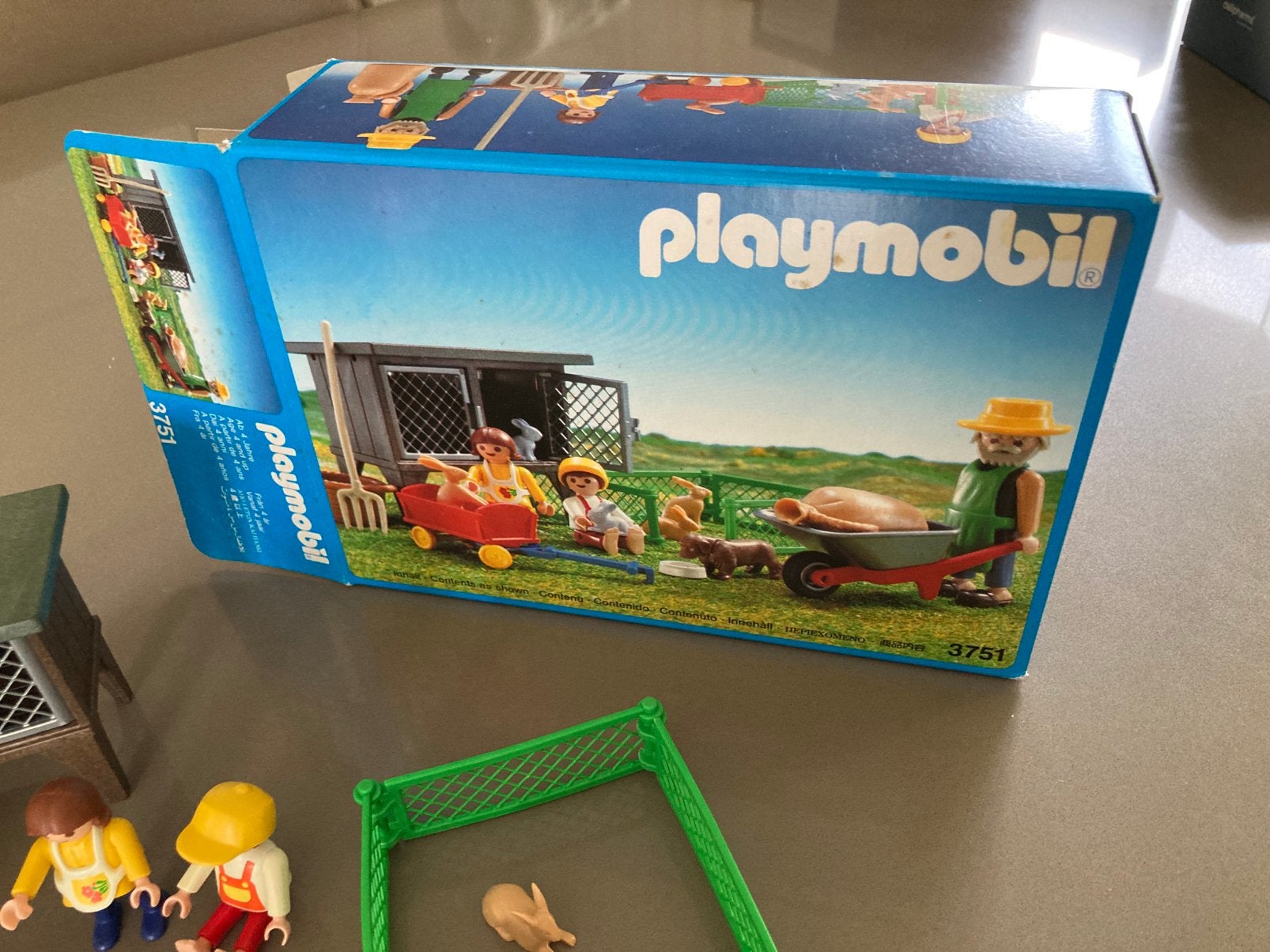 Vintage Playmobil 3751 - konijnenhok (1993), Complete set, Overige typen, Ophalen of Verzenden, Zo goed als nieuw