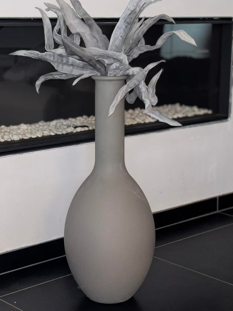 Vaas , glas, perfecte staat. 70 cm hoog, Ophalen, Zo goed als nieuw, Glas
