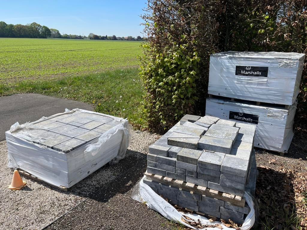 Nieuwe klinkers/betontegels, Tuin en Terras, Ophalen, Nieuw, Grind, Klinkers