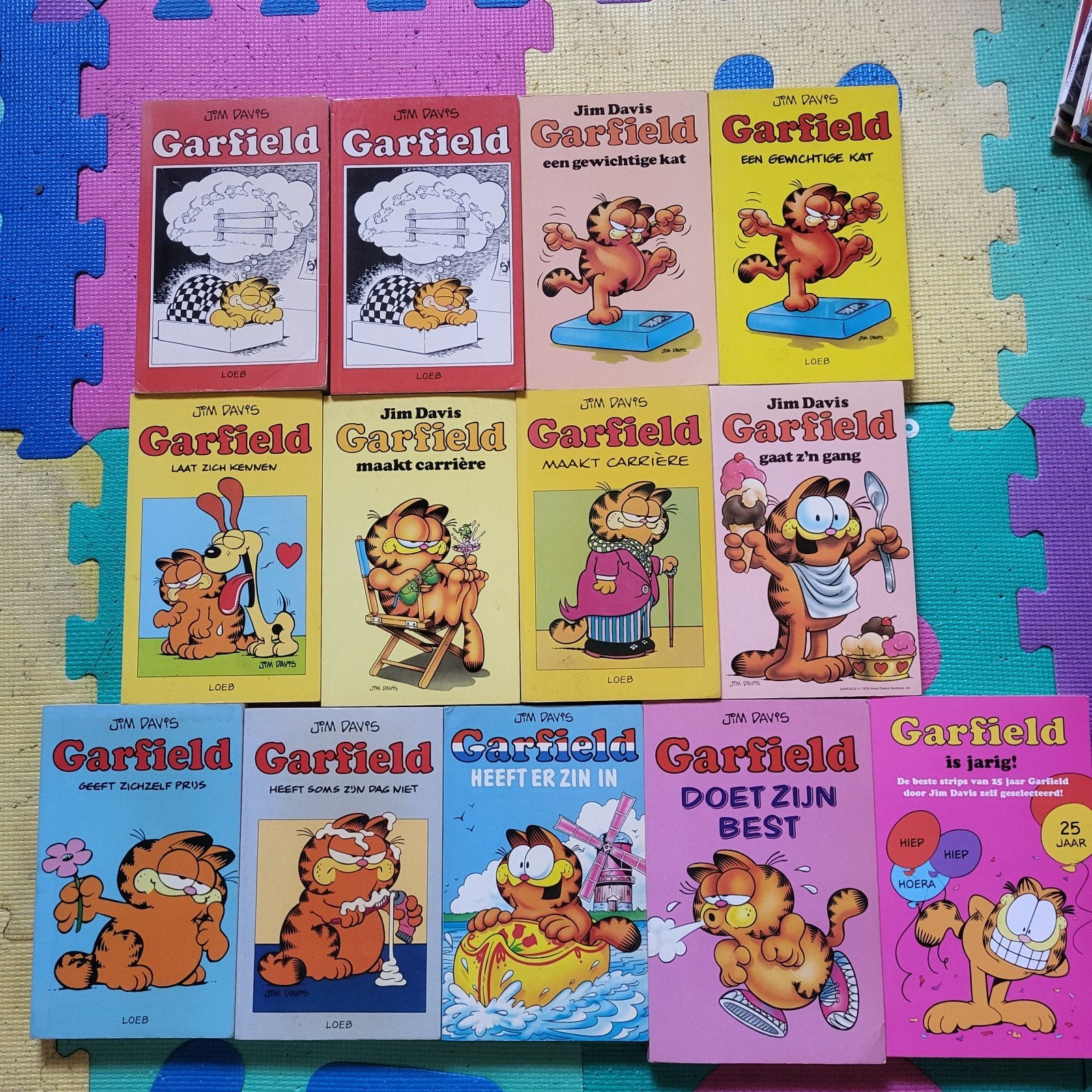 Mooie partij 13x Vintage Garfield Pockets, Boeken, Stripverhalen, Ophalen