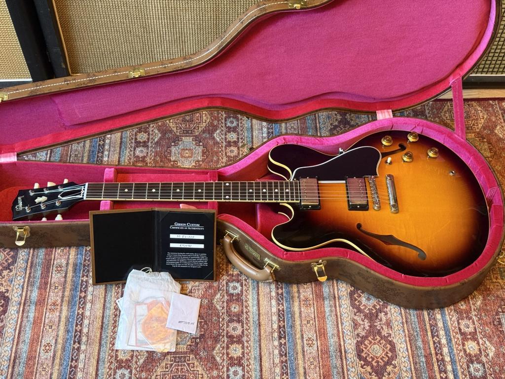 Gibson Custom Shop ES-335 1959 Reissue, Musique & Instruments, Instruments à corde | Guitares | Électriques, Envoi, Comme neuf