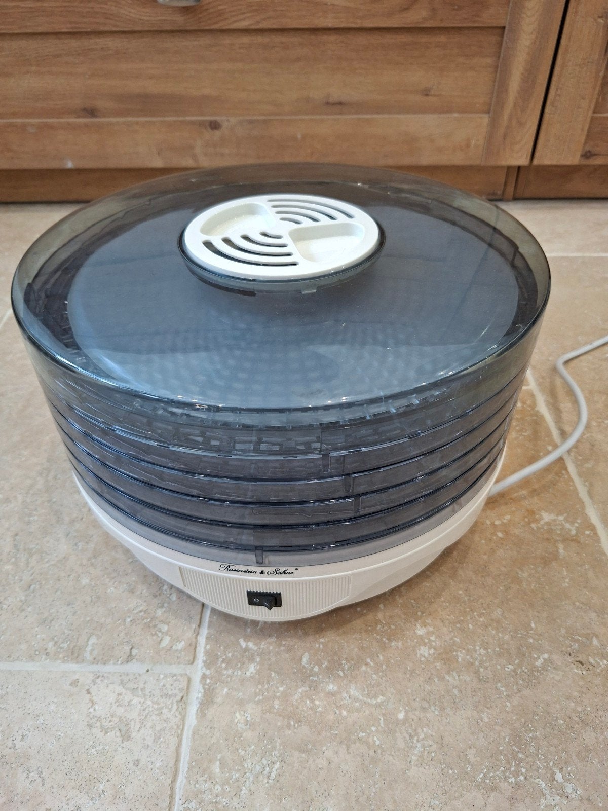 240w 5-traps elektrische voedseldroger, Huis en Inrichting, Ophalen of Verzenden, Kunststof, Wit