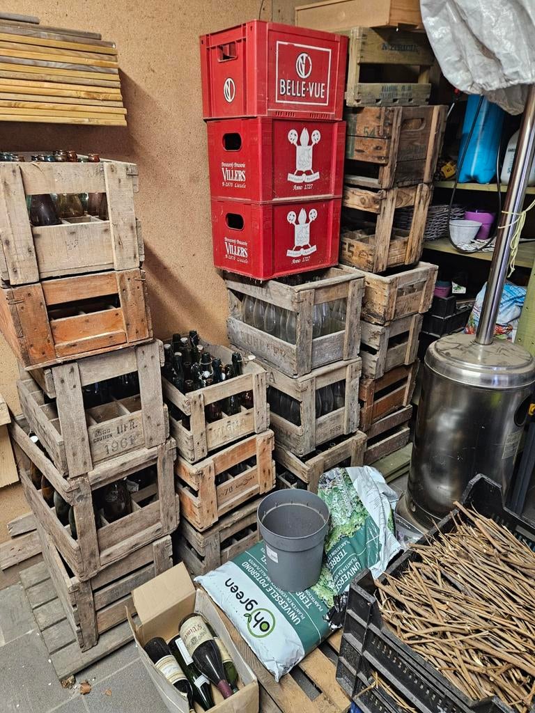 Oude bierbakken mancave verzameling, Ophalen