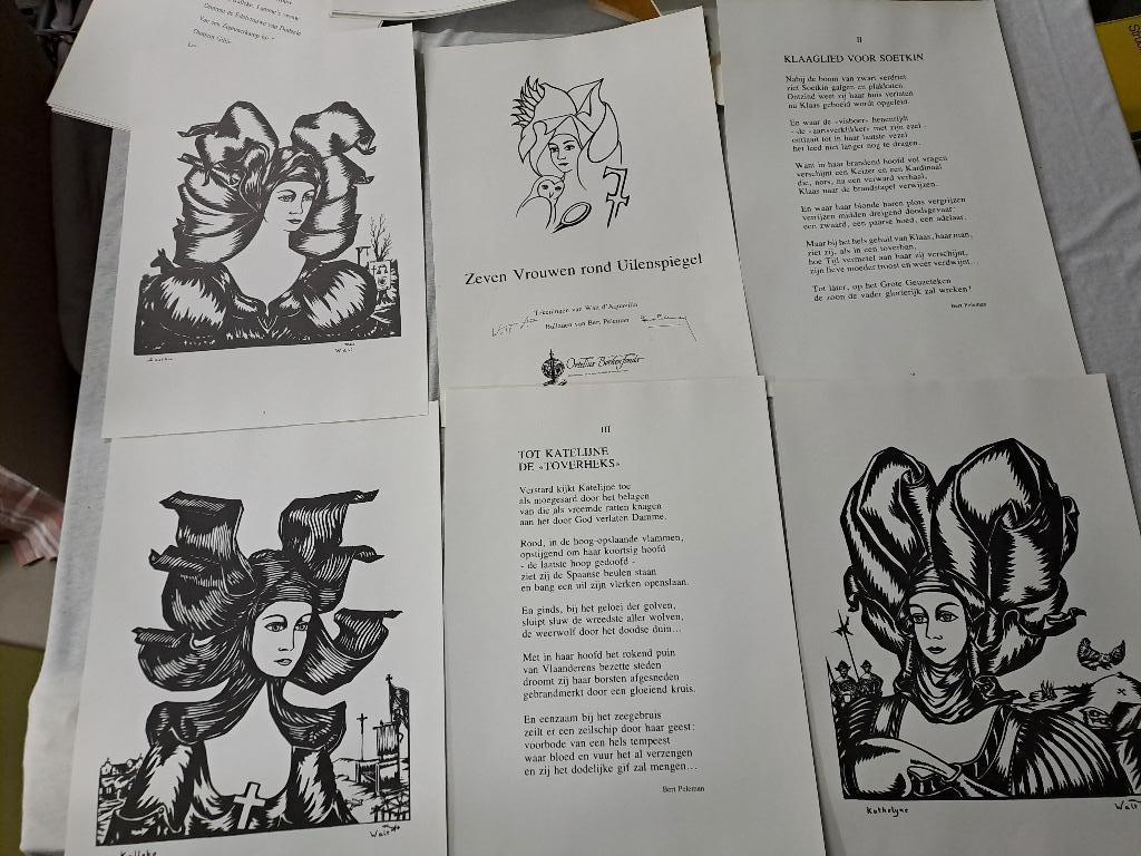 Zeven vrouwen rond Tijl Uilenspiegel, Antiek en Kunst, Ophalen