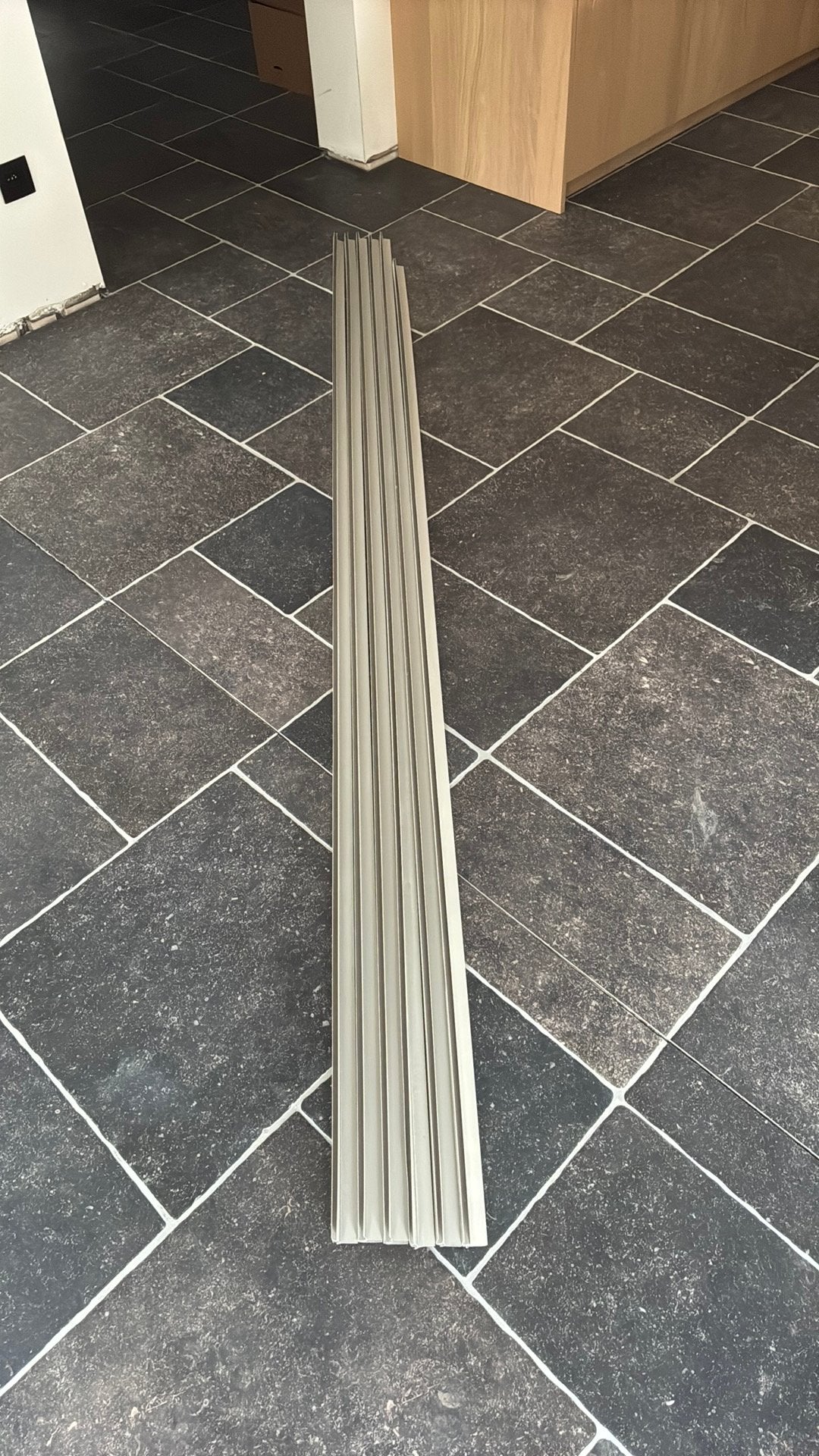 Dumaplast hoekprofiel 260cm grijs, Ophalen, Kunststof, Overige typen, Nieuw