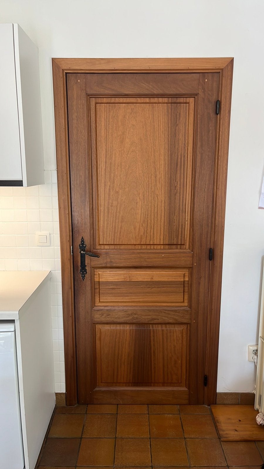 Porte intérieure en chêne massif, Porte intérieure, Enlèvement, Bois, 200 à 215 cm