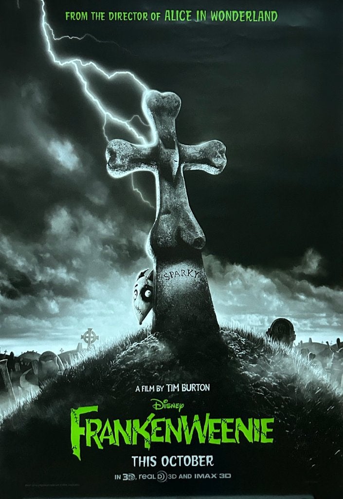 Originele filmposter Frankenweenie (2012), Verzamelen, Ophalen of Verzenden, Zo goed als nieuw, Film en Tv